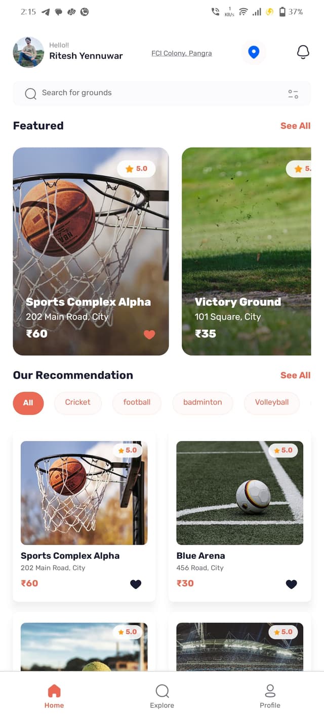 Discover mobile screenshot