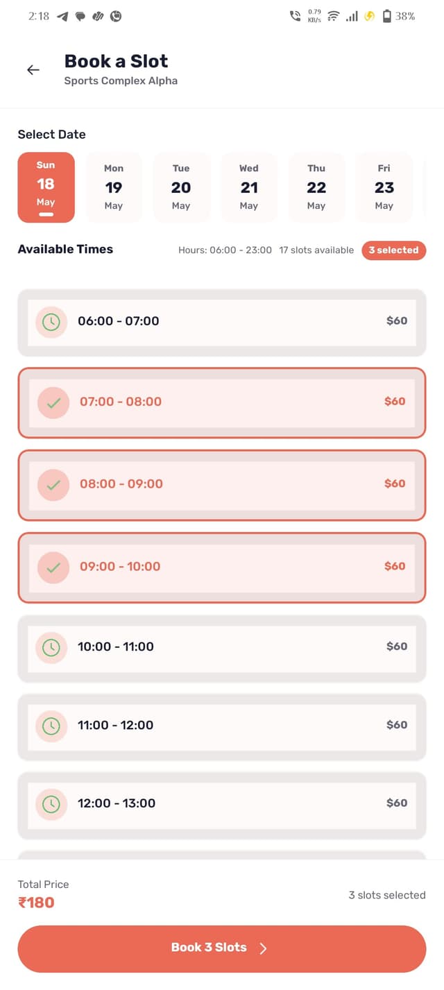 Book Your Slot mobile screenshot